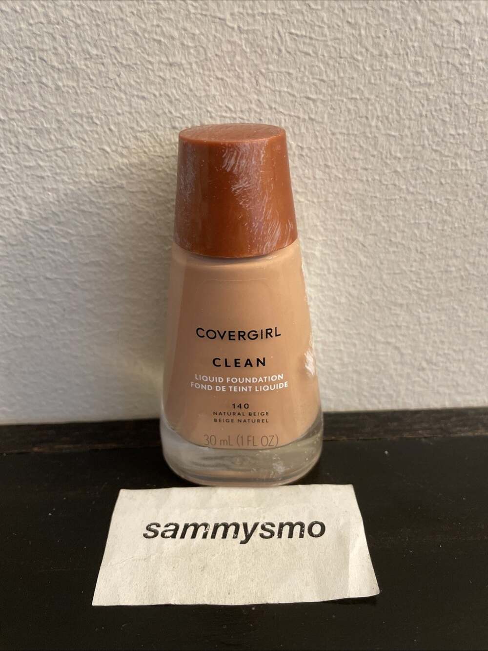 Covergirl Clean Liquid Foundation 140 Natural Beige 1 oz. READ DESCRIPTION